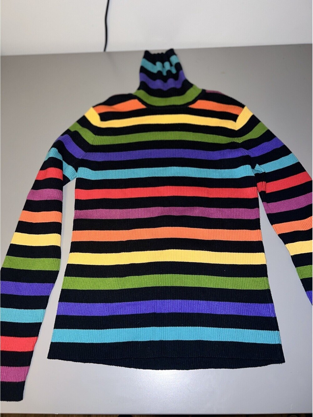 Jones Of New York Rainbow Turtleneck (Vintage Y2k)
